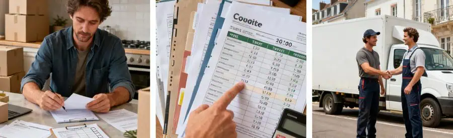 Processus complet de demande et comparaison d'offres de déménagement à Dieppe en trois étapes