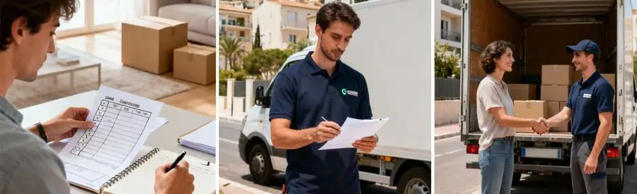 Trois étapes de mise en relation pour un déménagement dans les Bouches-du-Rhône : organisation, consultation, accord