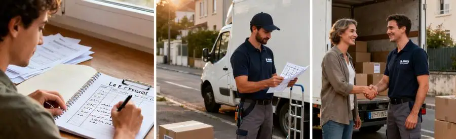 Processus de mise en relation pour déménagement au Creusot : organisation, consultation planning, accord client