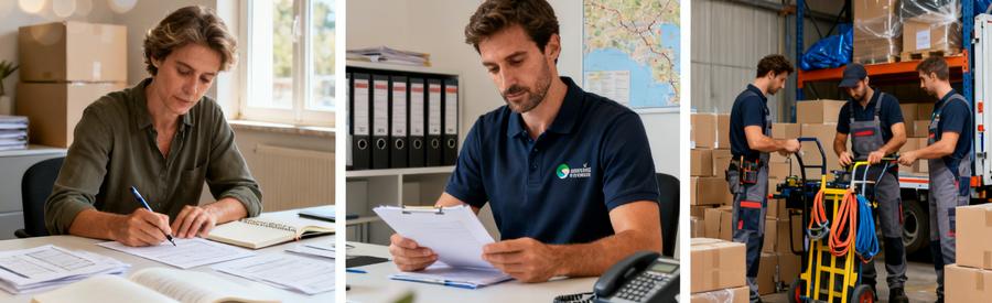 Organisation d'un déménagement à Saint-Raphaël : formulaire, consultation dossier et préparation matériel