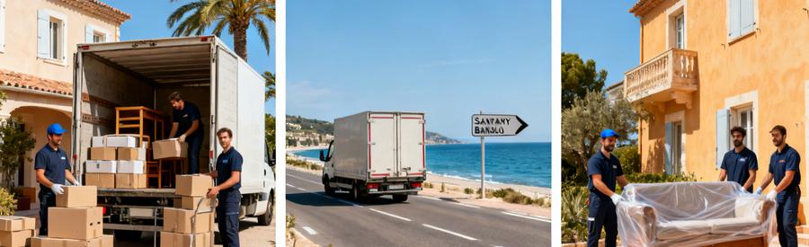 Déménagement local dans le Var depuis Sanary-sur-Mer vers villes voisines Six-Fours et Bandol avec professionnels