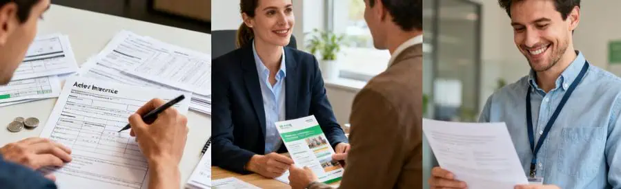 Aides Financieres Demenagement Calvados Personnes examinant des aides financières pour un déménagement dans le Calvados.