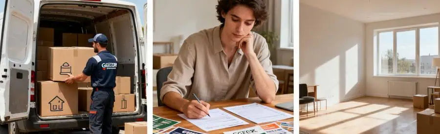 Comparaison Formules Demenagement Saint Ouen Comparaison entre choix d'offres de déménagement à Saint-Ouen-sur-Seine, mettant en avant services économiques et premium.