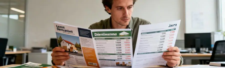 Personne examinant plusieurs offres de déménagement pour comparer les tarifs dans le Jura.