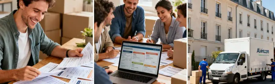 Personne comparant des offres de déménagement à Alençon, illustrant la méthode la plus efficace pour économiser.