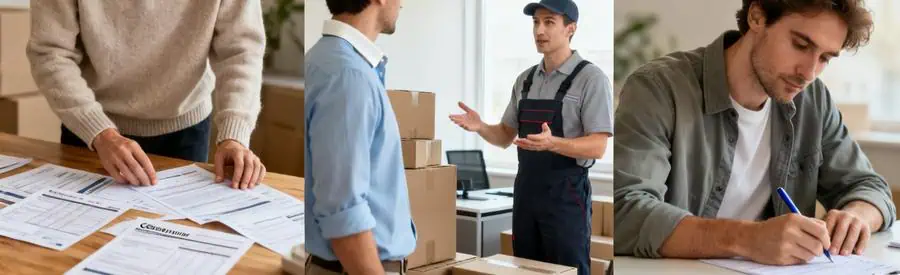 Trois étapes pour comparer les offres de déménagement dans les Deux-Sèvres.