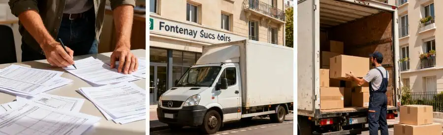 Comparaison de tarifs de déménagement à Fontenay-sous-Bois avec offres sur table et camion en service.