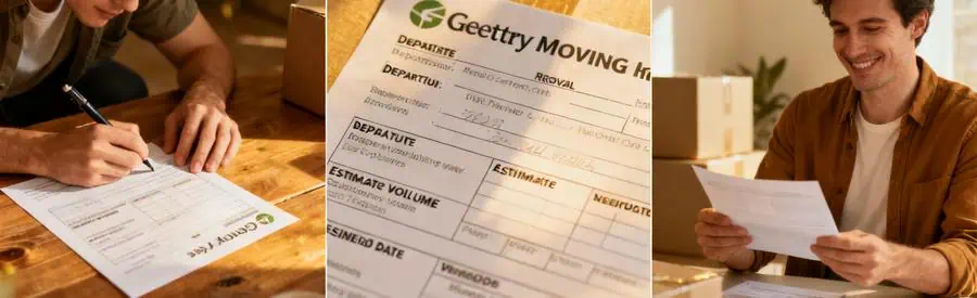 Illustration du processus en 3 étapes pour obtenir des offres de déménagement à Vincennes.