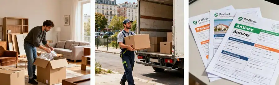Demenagement Anthony Formules Comparaison Comparaison des formules de déménagement économique et premium à Antony avec différents choix de services.