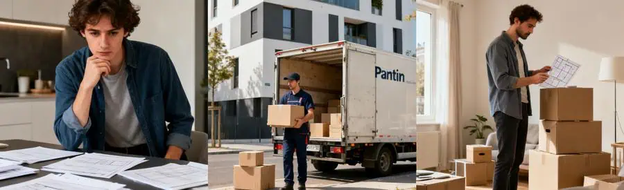 Comparaison des formules de déménagement économique et premium, avec consultations et actions en milieu urbain à Pantin.