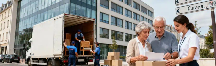 Demenagement Types Calvados Déménagement professionnel et assistance seniors dans le Calvados, montrant diversité de services.