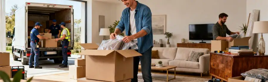 Formule Economique Complete Demenagement Joue Les Tours Illustration du choix entre formules économique et complète pour déménagement à Joué-lès-Tours.