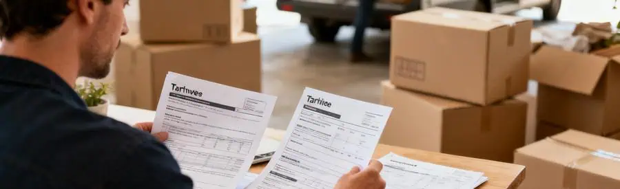 Personne examinant des options de déménagement à Tarbes, illustrant la formule économique.