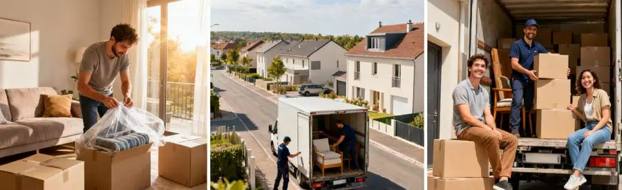 Comparaison des formules de déménagement en Haute-Saône, montrant emballage, chargement et déchargement.