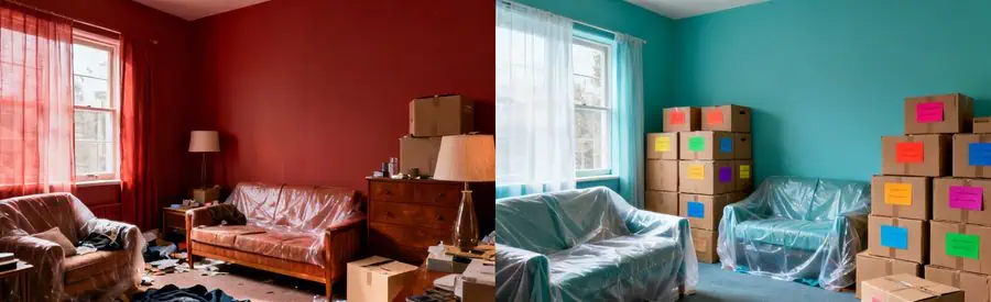 Guide déménagement : avant et après l'emballage organisé des cartons