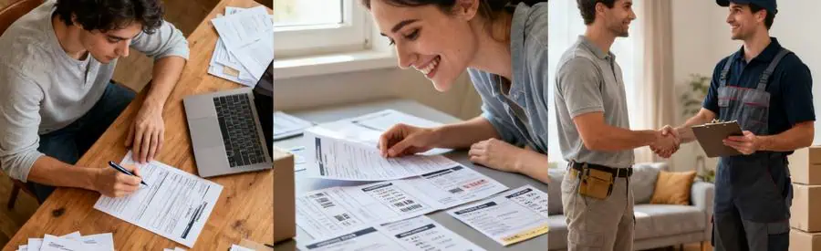 Trois étapes pour obtenir des offres de déménagement à Meudon, processus simple et rapide.