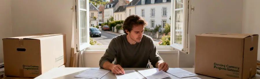 Personne examinant plusieurs propositions de déménagement à Quimper, illustrant la simplicité d'obtention des offres.