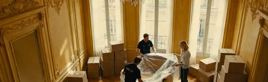 Organisation d'un déménagement dans un appartement haussmannien du 1er arrondissement