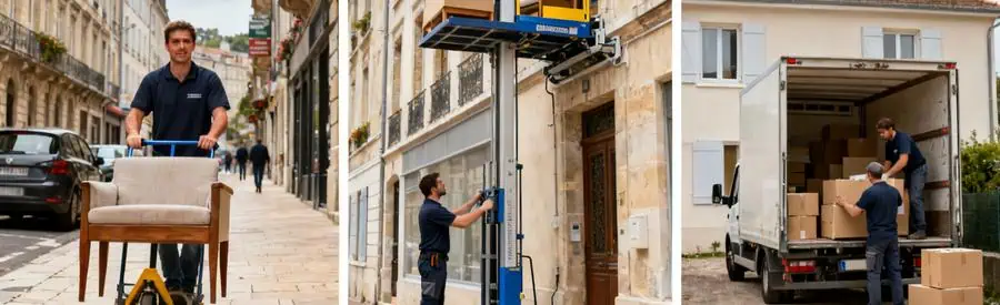 Comparaison des coûts de déménagement dans le Doubs, incluant différents lieux et situations.