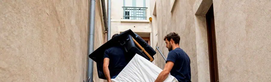 déménageurs en action à Aubagne