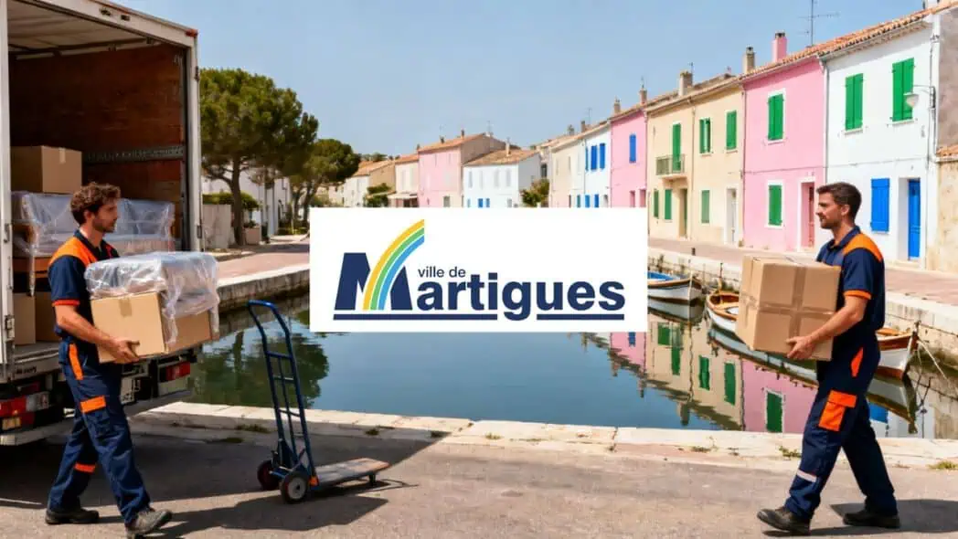 Déménageurs en action pour un déménagement à Martigues