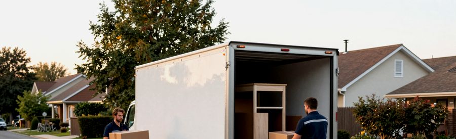 Conseils pratiques déménagement Noisy-le-Grand Chargement d'un camion tôt le matin pour un déménagement Noisy-le-Grand