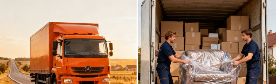 Critères du prix d'un déménagement : distance parcourue et volume à transporter